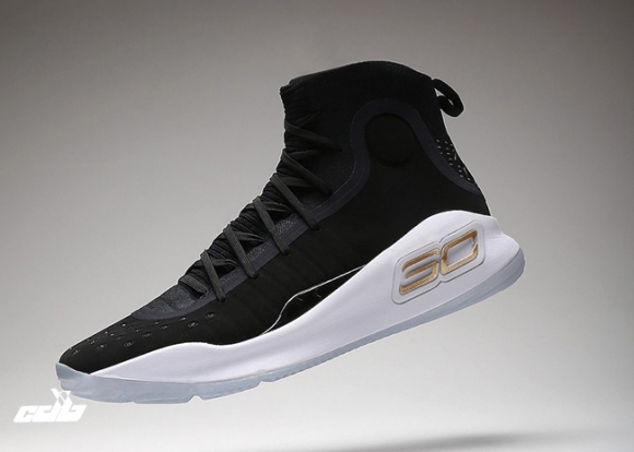 Under Armour Curry 4 "Away" Noir Métallique Or