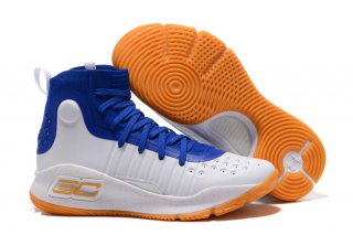 Under Armour Curry 4 Blanc Bleu Orange