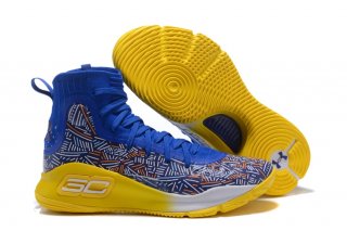 Under Armour Curry 4 Bleu Jaune Multicolore