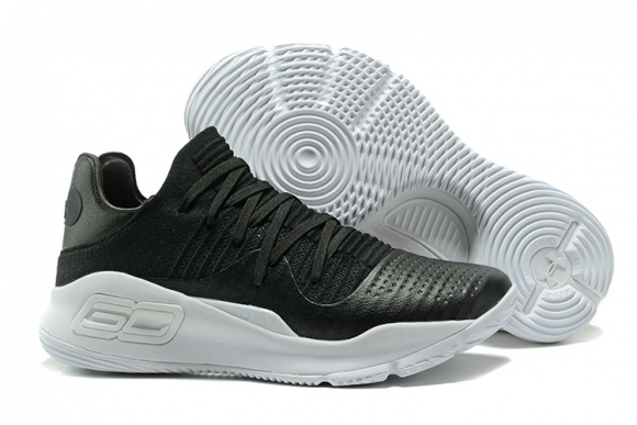 Under Armour Curry 4 Low Noir Blanc