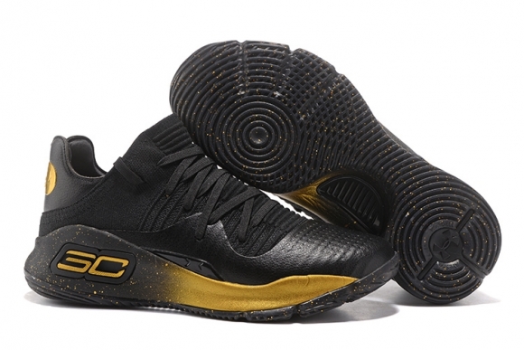 Under Armour Curry 4 Low Noir Or