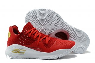 Under Armour Curry 4 Low Rouge Or Blanc