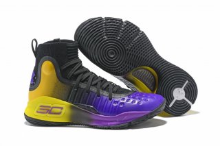 Under Armour Curry 4 Noir Jaune Pourpre