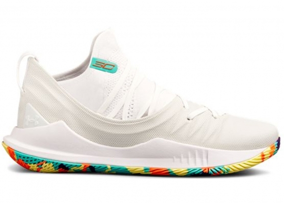 Under Armour Curry 5 "White Confetti" Blanc Multicolore (3020657-109)