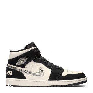 Air Jordan 1 Mid "Equality" Bhm Noir Bianco (852542-010)