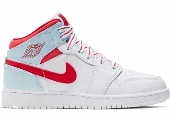 Air Jordan 1 Mid (GS) Blanc (555112-104)