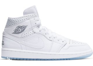 Air Jordan 1 Mid Woman "Nos Difference Nous Unissent" Blanc (CI9100-100)