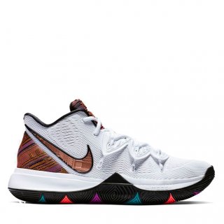 Nike Kyrie V 5 "BHM" Black History Month Bianco Métallique (BQ6237-100)