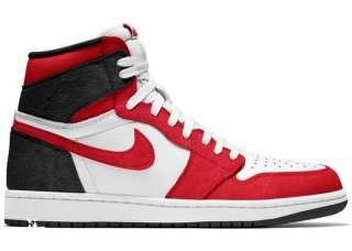 Air Jordan 1 High Og "Bloodline" Blanc Rouge (575441-062)