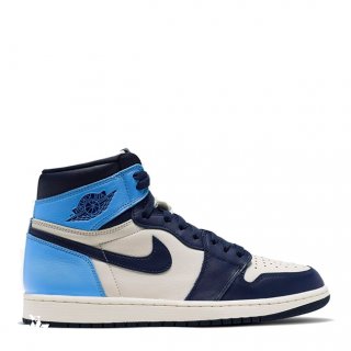 Air Jordan 1 High Og "Obsidian" Bleu Blanc (555088-140)