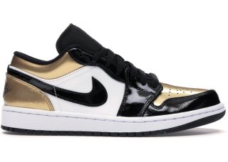 Air Jordan 1 Low "Gold Toe" Or Noir (CQ9447-700)