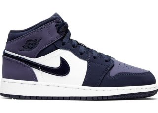 Air Jordan 1 Mid (GS) Poncé Pourpre (554725-445)