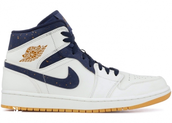 Air Jordan 1 Mid Retro "Jeter" Blanc (AH6342-104)