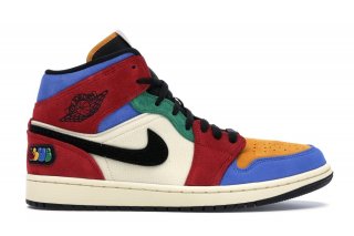 Air Jordan 1 Mid Se "Fearless Bleue The Great" Multicolore (CU2805-100)