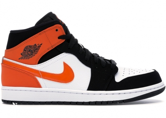 Air Jordan 1 Mid "Shattered Backboard" Noir Orange (554724-058)