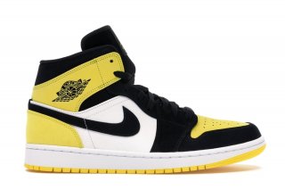 Air Jordan 1 Mid "Yellow Toe" Noir (852542-071)