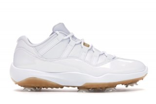 Air Jordan 11 Low Retro Golf "Metallic Gold" Blanc (AQ0963-102)