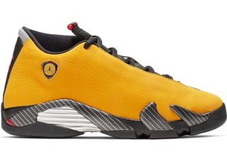 Air Jordan 14 (GS) Retro "Reverse Ferrari" Jaune Or (BV1218-706)