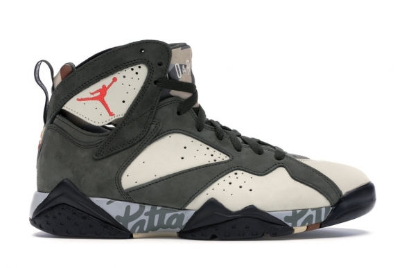 Air Jordan 7 Retro "Patta Icicle" Olive (AT3375-100)