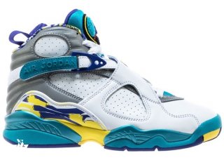 Air Jordan 8 Retro Femme "Blanc Aqua" 2019 Blanc (CI1236-100)