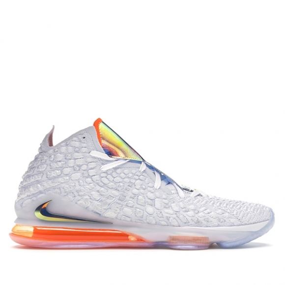 Nike Lebron XVII 17 "Future Air" Blanc Gris Orange (CT3843-100)