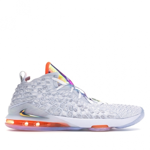 Nike Lebron XVII 17 (GS) "Future Air" Blanc Gris Orange (CT4136-100)