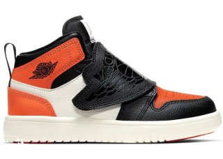 Sky Air Jordan 1 (PS) "Shattered Backboard" Orange Noir (BQ7197-008)