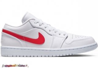 Air Jordan 1 Low Blanc "Université Rouge" (W) Rouge Blanc (AO9944-161)