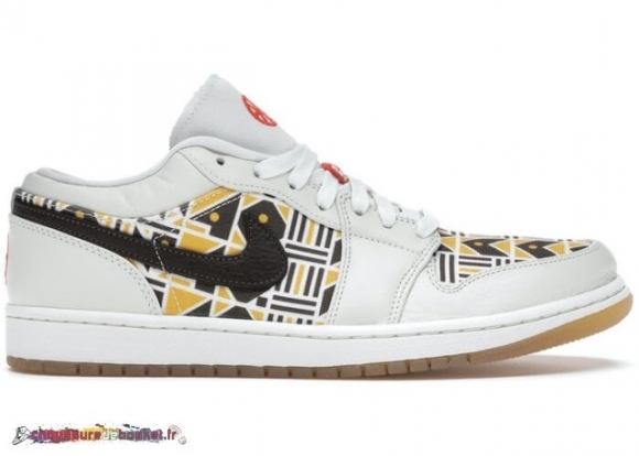 Air Jordan 1 Low "Quai54" 2020 Marron Équipe (CZ4155-100)