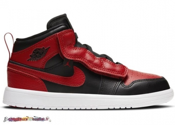 Air Jordan 1 Mid Alt "Banned" (2020) Ps Blanc Rouge (AR6351-074)