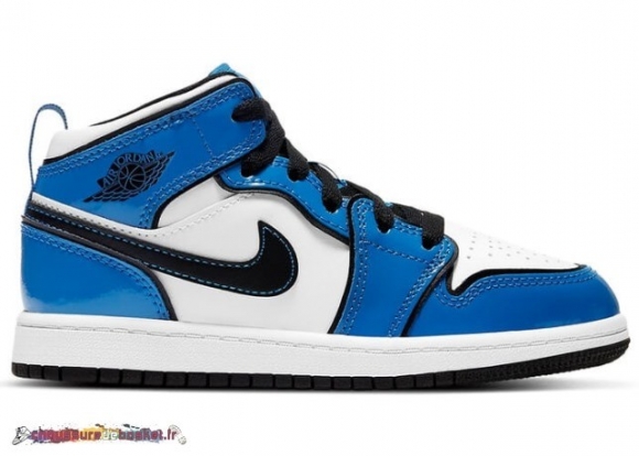 Air Jordan 1 Mid (Ps) Signal Bleu (BQ6932-402)