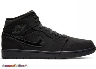 Air Jordan 1 Mid Triple Noir 2020 (554724-056)