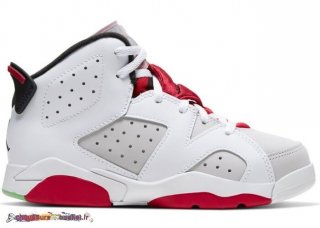 Air Jordan 6 Retro "Hare" (Ps) Rouge Blanc (384666-062)