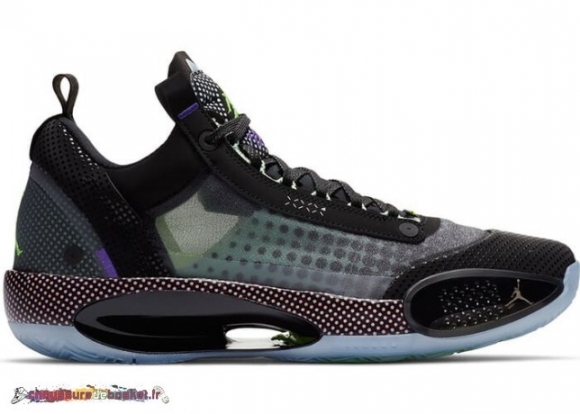 Air Jordan Xxxiv Low Noir Vert (CZ7750-003)