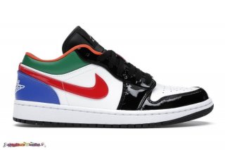 Jordan 1 Low "Multi Couleur" (W) Noir Blanc (CZ4776-101)