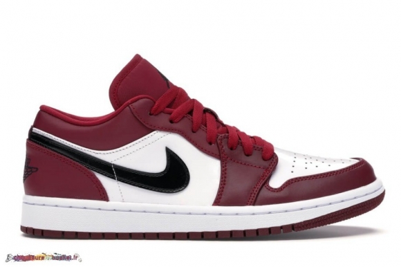 Jordan 1 Low "Noble Rouge" Noir Blanc (553558-604)