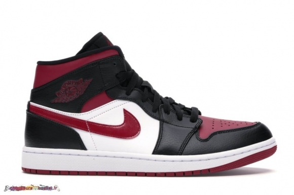 Jordan 1 Mid BRouge Toe Noble Rouge (554724-066)