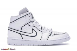 Jordan 1 Mid "Iridescent Réfléchirive" (W) Blanc (CK6587-100)