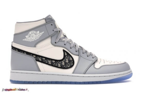 Jordan 1 Retro High Dior Blanc Gris (CN8607-002)