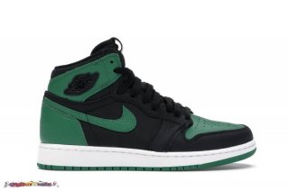 Jordan 1 Retro High Pin (Gs) Vert Noir (575441-030)