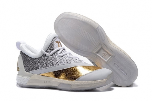 Adidas Crazylight James Harden Blanc Gris Or