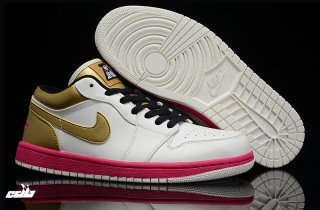 Air Jordan 1 Blanc Or Rose