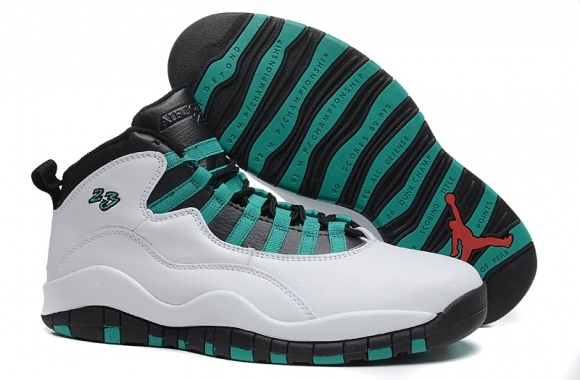 Air Jordan 10 Blanc Gris Vert