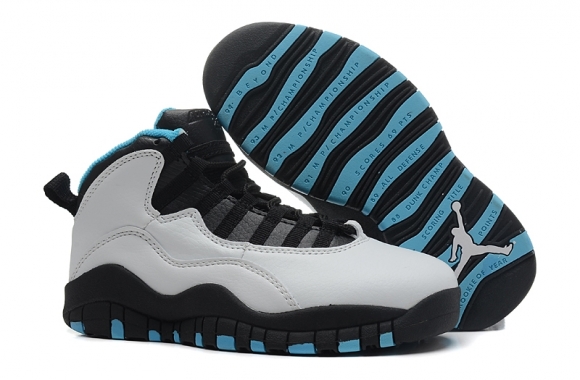 Air Jordan 10 Blanc Noir Enfant