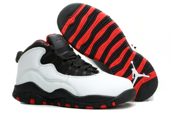 Air Jordan 10 Blanc Noir Rouge