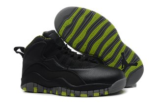 Air Jordan 10 Noir Vert Enfant