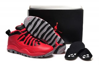 Air Jordan 10 Rouge Gris Noir