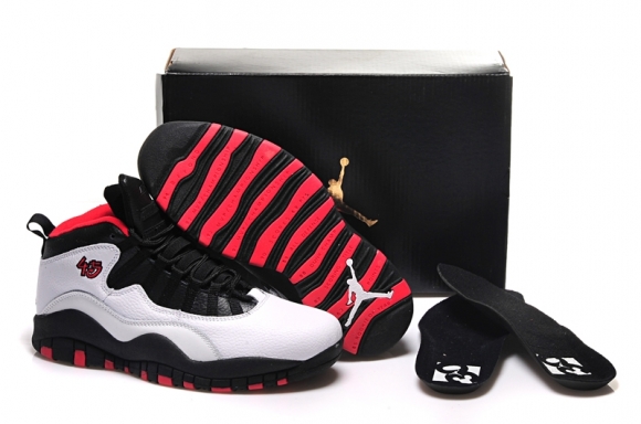 Air Jordan 10 Rouge Noir Blanc