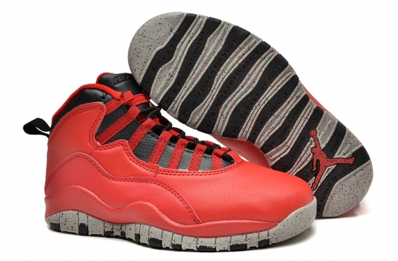 Air Jordan 10 Rouge Noir Enfant