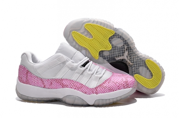 Air Jordan 11 Blanc Rose Jaune